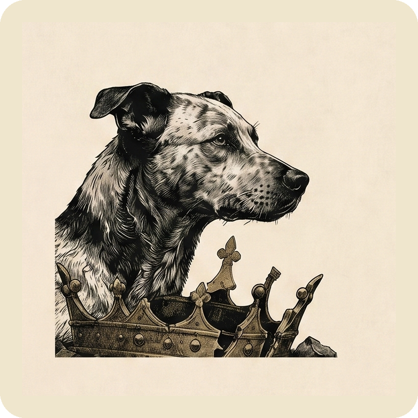Hearth hound and crown mark